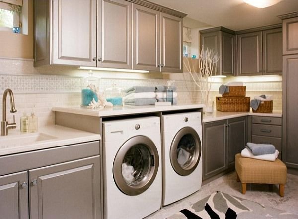 matte-grey-cabinets-in-laundry-room