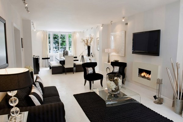 black-and-white-living-room-decor-ideas-modern-living-room-design-black-sofa-carpet