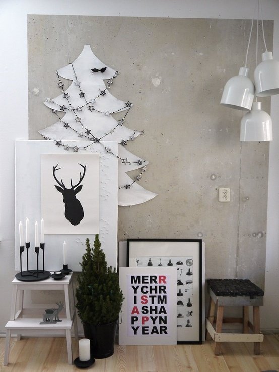 Black-and-white-christmas-decorations