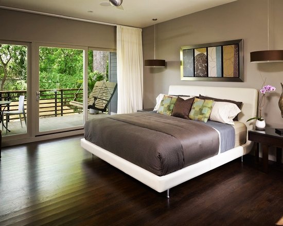 small-modern-zen-house-design-Contemporary-Bedroom-Darkwood-Wooden-Floor-Ashley-Home-Small-Balcony